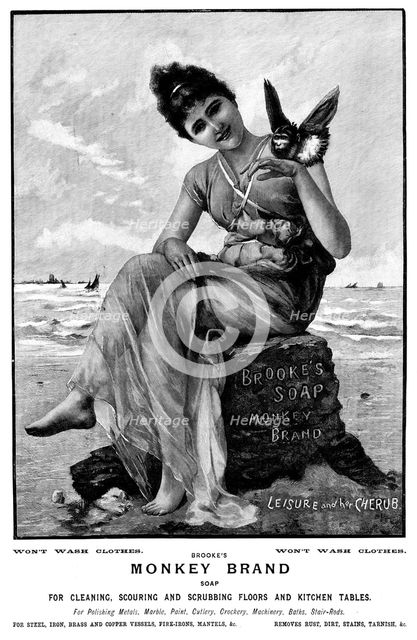 Advertisement for Brooke's Soap, 1895. Creator: Unknown.