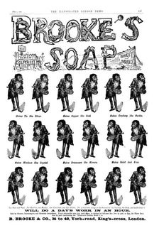 Advertisement for Brooke’s Soap, 1890. Creator: Unknown