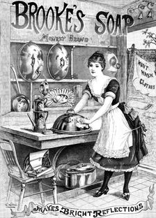 Advertisement for Brooke’s Soap, 1890. Creator: Unknown