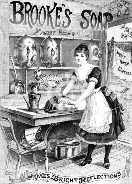 Advertisement for Brooke’s Soap, 1890. Creator: Unknown.