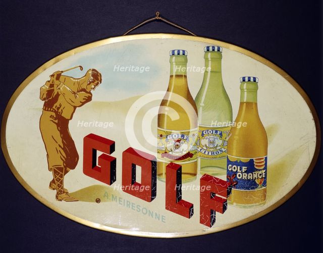 Advertisement for "Golf" soft drinks, French, 1934. Creator: Unknown.