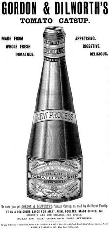 Advertisement for Gordon & Dilworth's Tomato Catsup, 1898. Creator: Unknown