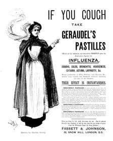 Advertisement for Géraudel's Pastilles, 1895. Creator: Dudley Hardy