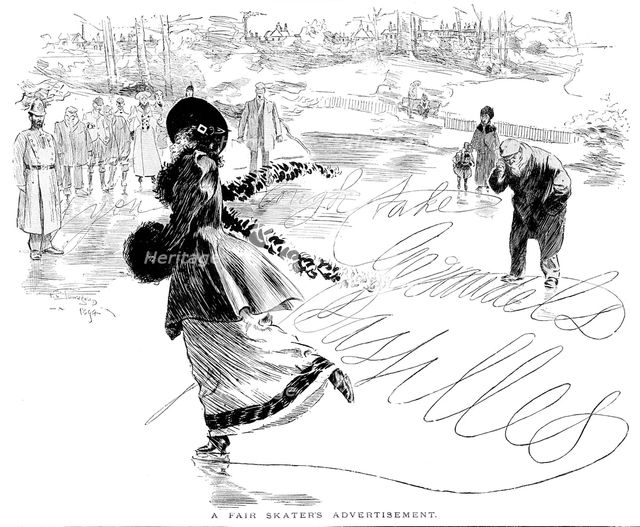 Advertisement for Géraudel's Pastilles, 1895. Creator: Frederick Henry Townsend.