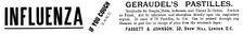 Advertisement for Géraudel's Pastilles, 1895. Creator: Unknown