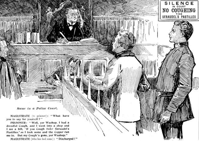 Advertisement for Géraudel's Pastilles, 1898. Creator: Unknown.