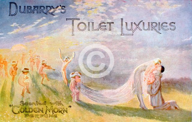 Advertisement for Dubarry's Toilet Luxuries, scented with 'Golden Morn' perfume, 1922. Artist: Unknown