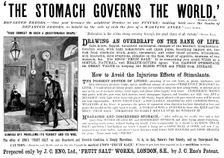 Advertisement for Eno's Fruit Salt 1898. Creator: Unknown