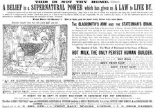 Advertisement for Eno's Fruit Salt 1898. Creator: Unknown