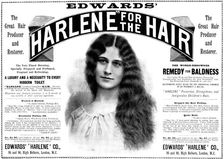 Advertisement for Edwards "Harlene" for the Hair, 1898. Creator: Unknown