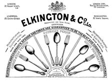 Advertisement for Elkington & Co. Ltd., 1895. Creator: Unknown