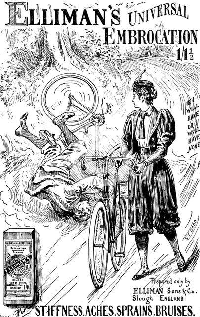 Advertisement for Elliman's Universal Embrocation, 1895. Creator: Joseph Swain.