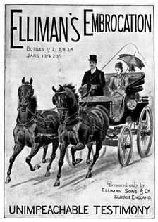 Advertisement for Elliman's Embrocation, 1898. Creator: Unknown