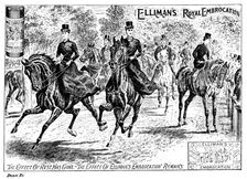 Advertisement for Elliman's Royal Embrocation, 1895. Creator: Joseph Swain
