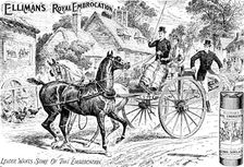 Advertisement for Elliman's Royal Embrocation, 1895. Creator: Unknown