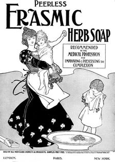 Advertisement for Erasmic Herb Soap, 1898. Creator: Unknown