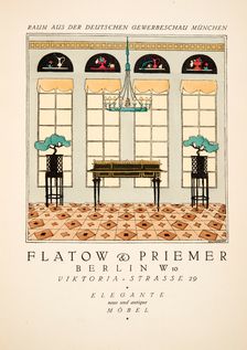 Advertisement for Flatow & Priemer, from Styl, pub. 1922 (pochoir Print)