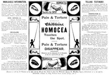 Advertisement for Homocea, 1895. Creator: Unknown