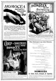 Advertisement for Homocea, 1895. Creator: Unknown