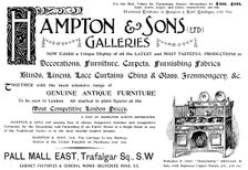 Advertisement for Hampton & Sons, 1898. Creator: Unknown