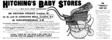 Advertisement for Hitching's Baby Stores, 1898. Creator: Unknown