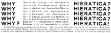 Advertisement for Hieratica, Note Paper, 1890. Creator: Unknown