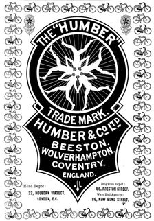 Advertisement for Humber Cycles, 1898. Creator: Unknown