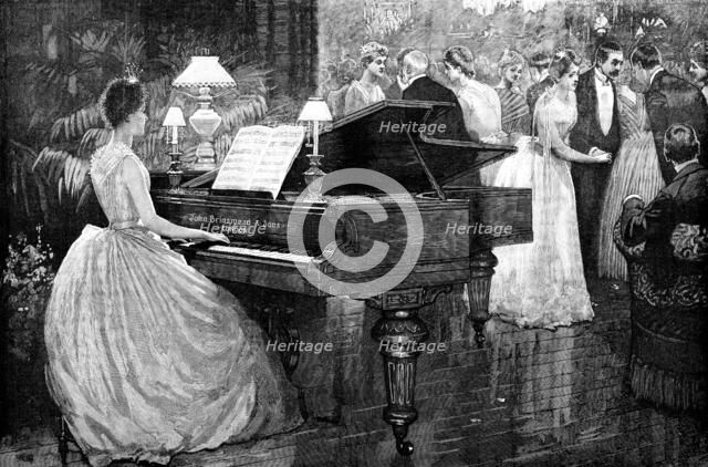 Advertisement for John Brinsmead and Sons, Pianoforte Makers, 1890. Creator: Unknown.