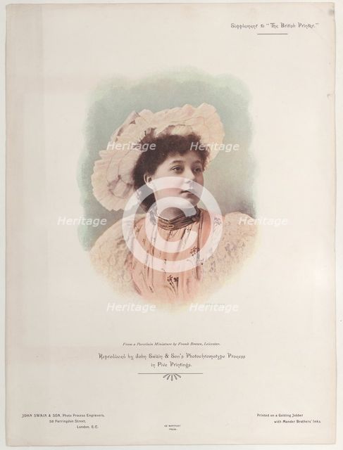 Advertisement for John Swain & Son, Photo Process Engravers in "The British Printe..., 19th century. Creator: Anon.