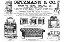 Advertisement for Oetzmann & Co., furniture, 1895. Creator: Unknown