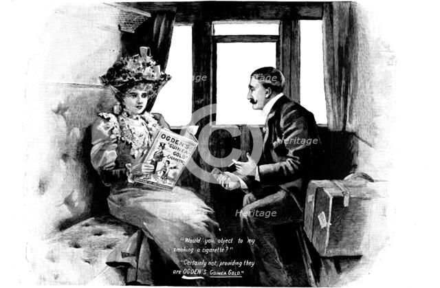 Advertisement for Ogden's 'Guinea-Gold' Cigarettes, 1898. Creator: Unknown.