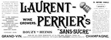 Advertisement for Laurent Perrier's "Sans-Sucre" Grand-Vin Champagne, 1895. Creator: Unknown