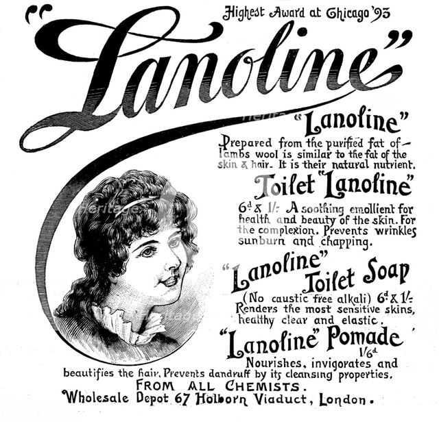 Advertisement for Lanoline, 1895. Creator: Unknown.