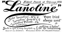 Advertisement for Lanoline, 1895. Creator: Unknown