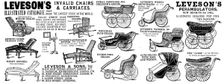 Advertisement for Leveson's Invalid Chairs & Carriages, 1895. Creator: Unknown