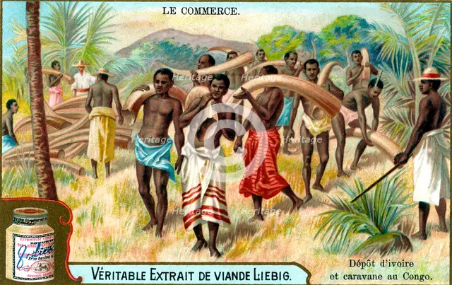 Advertisement for Liebig meat extract, French, c 1900. Artist: Unknown