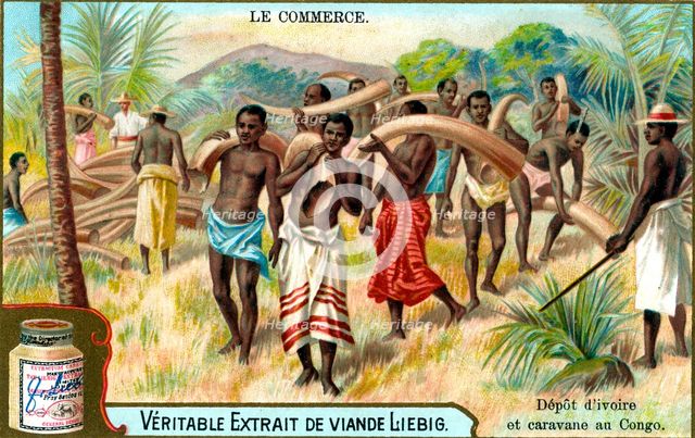 Advertisement for Liebig meat extract, French, c 1900. Artist: Unknown
