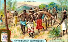 Advertisement for Liebig meat extract, French, c 1900