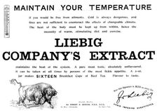 Advertisement for Liebig Company's Extract, 1898. Creator: Unknown
