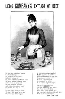 Advertisement for Liebig Company’s Extract of Beef, 1890. Creator: Unknown