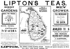 Advertisement for Lipton's Teas, 1898. Creator: Unknown