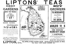 Advertisement for Liptons Teas, 1898. Creator: Unknown