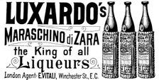 Advertisement for Luxardo's Maraschino di Zara, the King of all Liqueurs, 1895. Creator: Unknown