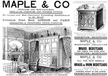 Advertisement for Maple & Co., 1898. Creator: Unknown