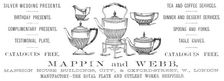 Advertisement for Mappin and Webb, 1883. Creator: Unknown