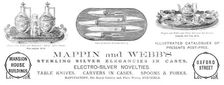 Advertisement for Mappin and Webb, 1883. Creator: Unknown