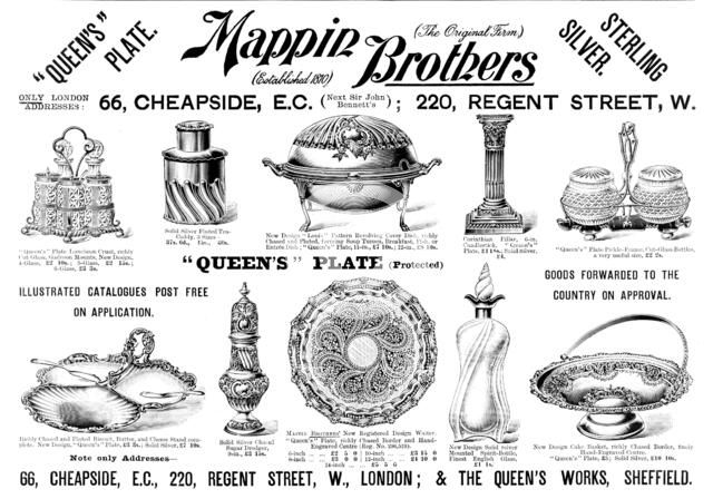 Advertisement for Mappin Brothers, 1898. Creator: Unknown.