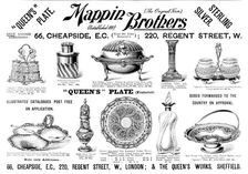 Advertisement for Mappin Brothers, 1898. Creator: Unknown