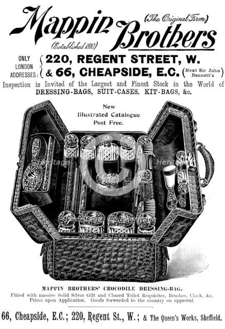 Advertisement for Mappin Brothers' cases, 1898. Creator: Unknown.