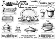 Advertisement for Mappin & Webb, 1898. Creator: Unknown